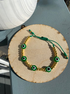 Green evil eye