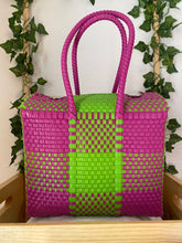 Load image into Gallery viewer, Medium basket tote bag
